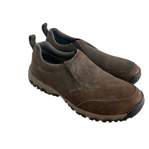 Duluth Trading Men's Wild Boar Leather Slip Resistant Moc Shoe